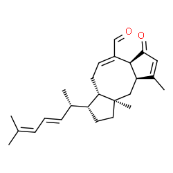 ChemSpider 2D Image | (7E,17E)-5-Oxoophiobola-3,7,17,19-tetraen-25-al | C25H34O2