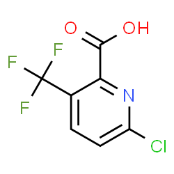 ChemSpider 2D Image | 6-Chloro-3-(trifluoromethyl)-2-pyridinecarboxylic acid | C7H3ClF3NO2