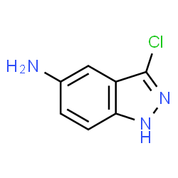 ChemSpider 2D Image | 3-Chloro-1H-indazol-5-amine | C7H6ClN3