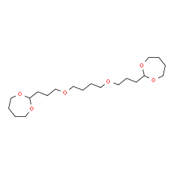 ChemSpider 2D Image | 2,2'-[1,4-Butanediylbis(oxy-3,1-propanediyl)]bis(1,3-dioxepane) | C20H38O6