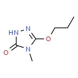 ChemSpider 2D Image | 4-Methyl-3-propoxy-1H-1,2,4-triazol-5(4H)-one | C6H11N3O2