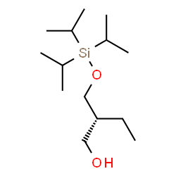 ChemSpider 2D Image | (2R)-2-{[(Triisopropylsilyl)oxy]methyl}-1-butanol | C14H32O2Si