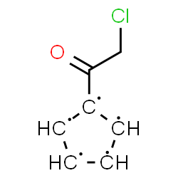 ChemSpider 2D Image | 1-(Chloroacetyl)-1,2,3,4,5-cyclopentanepentayl | C7H6ClO