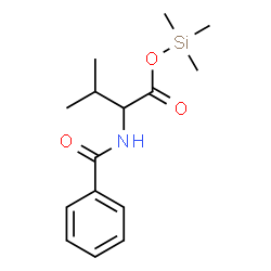 ChemSpider 2D Image | Trimethylsilyl N-benzoylvalinate | C15H23NO3Si