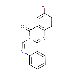 ChemSpider 2D Image | 10-Bromo-8H-quinazolino[4,3-b]quinazolin-8-one | C15H8BrN3O