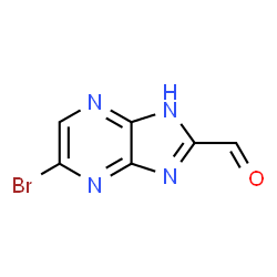 ChemSpider 2D Image | 5-Bromo-1H-imidazo[4,5-b]pyrazine-2-carbaldehyde | C6H3BrN4O