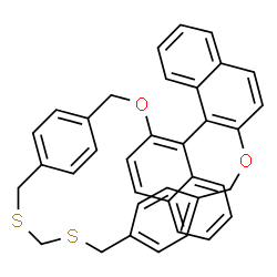 ChemSpider 2D Image | 3,24-Dioxa-31,33-dithiaheptacyclo[33.2.2.2~26,29~.0~4,13~.0~7,12~.0~14,23~.0~15,20~]hentetraconta-1(37),4(13),5,7,9,11,14(23),15,17,19,21,26,28,35,38,40-hexadecaene | C37H30O2S2