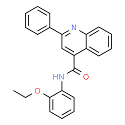 ChemSpider 2D Image | N-(2-Ethoxyphenyl)-2-phenyl-4-quinolinecarboxamide | C24H20N2O2