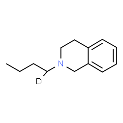 ChemSpider 2D Image | 2-[(1-~2~H_1_)Butyl]-1,2,3,4-tetrahydroisoquinoline | C13H18DN