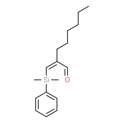 ChemSpider 2D Image | (2Z)-2-{[Dimethyl(phenyl)silyl]methylene}octanal | C17H26OSi