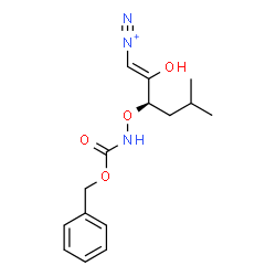 ChemSpider 2D Image | (1Z,3R)-3-({[(Benzyloxy)carbonyl]amino}oxy)-2-hydroxy-5-methyl-1-hexene-1-diazonium | C15H20N3O4