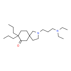 ChemSpider 2D Image | 2-[3-(Diethylamino)propyl]-8,8-dipropyl-2-azaspiro[4.5]decan-7-one | C22H42N2O
