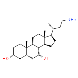 ChemSpider 2D Image | (3R,5S,7R,8R,9S,10S,13R,14S,17R)-17-[(2R)-4-Amino-2-butanyl]-10,13-dimethylhexadecahydro-1H-cyclopenta[a]phenanthrene-3,7-diol | C23H41NO2