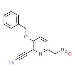 ChemSpider 2D Image | {[3-(Benzyloxy)-6-(nitrosomethyl)-2-pyridinyl]ethynyl}sodium | C15H11N2NaO2