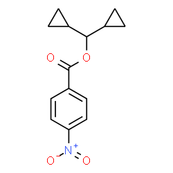 ChemSpider 2D Image | Dicyclopropylmethyl 4-nitrobenzoate | C14H15NO4