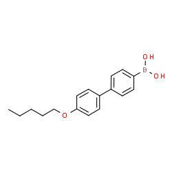 ChemSpider 2D Image | [4'-(Pentyloxy)-4-biphenylyl]boronic acid | C17H21BO3