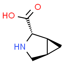 ChemSpider 2D Image | (1S,2S,5R)-3-Azabicyclo[3.1.0]hexane-2-carboxylic acid | C6H9NO2