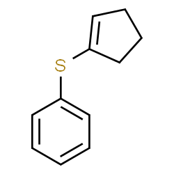 ChemSpider 2D Image | (1-Cyclopenten-1-ylsulfanyl)benzene | C11H12S