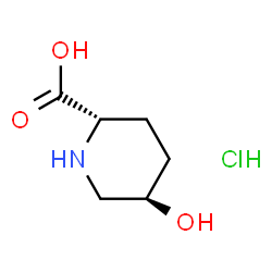ChemSpider 2D Image | (2S,5R)-5-HYDROXYPIPECOLIC ACID HCL | C6H12ClNO3