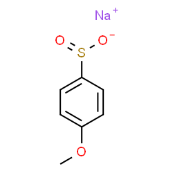 ChemSpider 2D Image | Sodium 4-methoxybenzenesulfinate | C7H7NaO3S