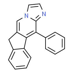 ChemSpider 2D Image | 11-Phenyl-6H-imidazo[1,2-a]indeno[1,2-d]pyridine | C20H14N2