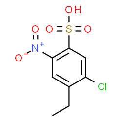 ChemSpider 2D Image | 5-Chloro-4-ethyl-2-nitrobenzenesulfonic acid | C8H8ClNO5S