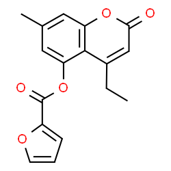 ChemSpider 2D Image | 4-Ethyl-7-methyl-2-oxo-2H-chromen-5-yl 2-furoate | C17H14O5