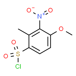 ChemSpider 2D Image | 4-Methoxy-2-methyl-3-nitrobenzenesulfonyl chloride | C8H8ClNO5S