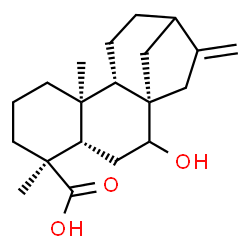 ChemSpider 2D Image | (5beta,8alpha,9beta,10alpha)-7-Hydroxykaur-16-en-19-oic acid | C20H30O3