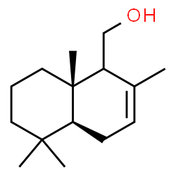 ChemSpider 2D Image | [(4aS,8aS)-2,5,5,8a-Tetramethyl-1,4,4a,5,6,7,8,8a-octahydro-1-naphthalenyl]methanol | C15H26O