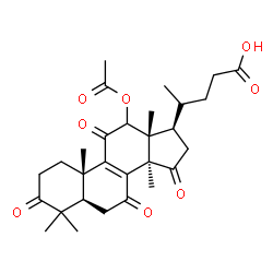 ChemSpider 2D Image | (5alpha)-12-Acetoxy-4,4,14-trimethyl-3,7,11,15-tetraoxochol-8-en-24-oic acid | C29H38O8