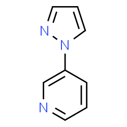 ChemSpider 2D Image | 3-(1H-Pyrazol-1-yl)pyridine | C8H7N3