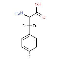 ChemSpider 2D Image | L-(beta,beta,4-~2~H_3_)Phenylalanine | C9H8D3NO2