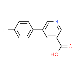 ChemSpider 2D Image | 5-(4-Fluorophenyl)nicotinic acid | C12H8FNO2