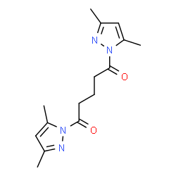 ChemSpider 2D Image | 1,5-Bis(3,5-dimethyl-1H-pyrazol-1-yl)-1,5-pentanedione | C15H20N4O2