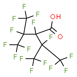 ChemSpider 2D Image | 2,3,4,4,4-Pentafluoro-2-(1,1,1,2,3,3,3-heptafluoro-2-propanyl)-3-(trifluoromethyl)butanoic acid | C8HF15O2