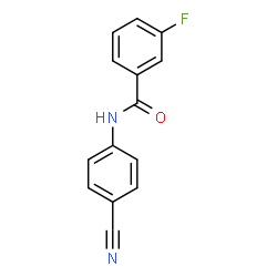 ChemSpider 2D Image | N-(4-Cyanophenyl)-3-fluorobenzamide | C14H9FN2O
