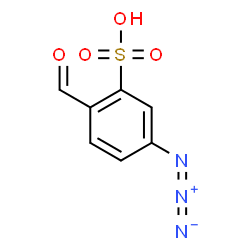 ChemSpider 2D Image | 5-Azido-2-formylbenzenesulfonic acid | C7H5N3O4S