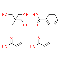 ChemSpider 2D Image | acrylic acid;benzoic acid;2-ethyl-2-(hydroxymethyl)propane-1,3-diol | C19H28O9