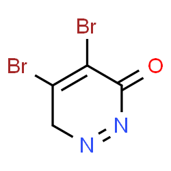 ChemSpider 2D Image | 4,5-Dibromo-3(6H)-pyridazinone | C4H2Br2N2O