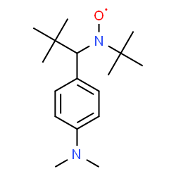 ChemSpider 2D Image | [{1-[4-(Dimethylamino)phenyl]-2,2-dimethylpropyl}(2-methyl-2-propanyl)amino]oxidanyl | C17H29N2O
