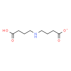 ChemSpider 2D Image | 4-[(3-Carboxypropyl)amino]butanoate | C8H14NO4