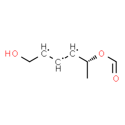 ChemSpider 2D Image | [(1R)-5-hydroxy-1-methyl-pentyl] formate | C7H11O3