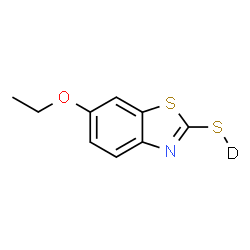 ChemSpider 2D Image | 6-Ethoxy-1,3-benzothiazole-2-(~2~H)thiol | C9H8DNOS2