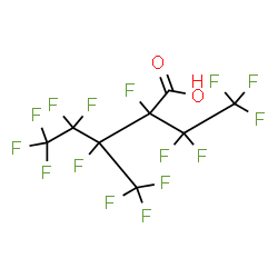 ChemSpider 2D Image | 2,3,4,4,5,5,5-Heptafluoro-2-(pentafluoroethyl)-3-(trifluoromethyl)pentanoic acid | C8HF15O2