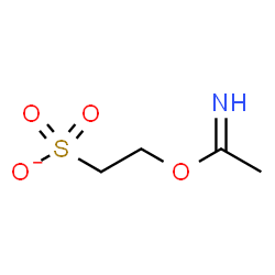 ChemSpider 2D Image | 2-(Ethanimidoyloxy)ethanesulfonate | C4H8NO4S