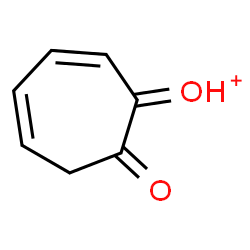 ChemSpider 2D Image | (7-Oxo-2,4-cycloheptadien-1-ylidene)oxonium | C7H7O2