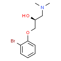 ChemSpider 2D Image | (2S)-1-(2-Bromophenoxy)-3-(dimethylamino)-2-propanol | C11H16BrNO2