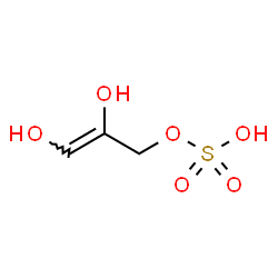 ChemSpider 2D Image | (2Z)-2,3-Dihydroxy-2-propen-1-yl hydrogen sulfate | C3H6O6S