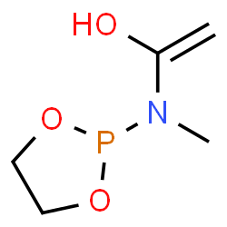 ChemSpider 2D Image | 1-[1,3,2-Dioxaphospholan-2-yl(methyl)amino]ethenol | C5H10NO3P